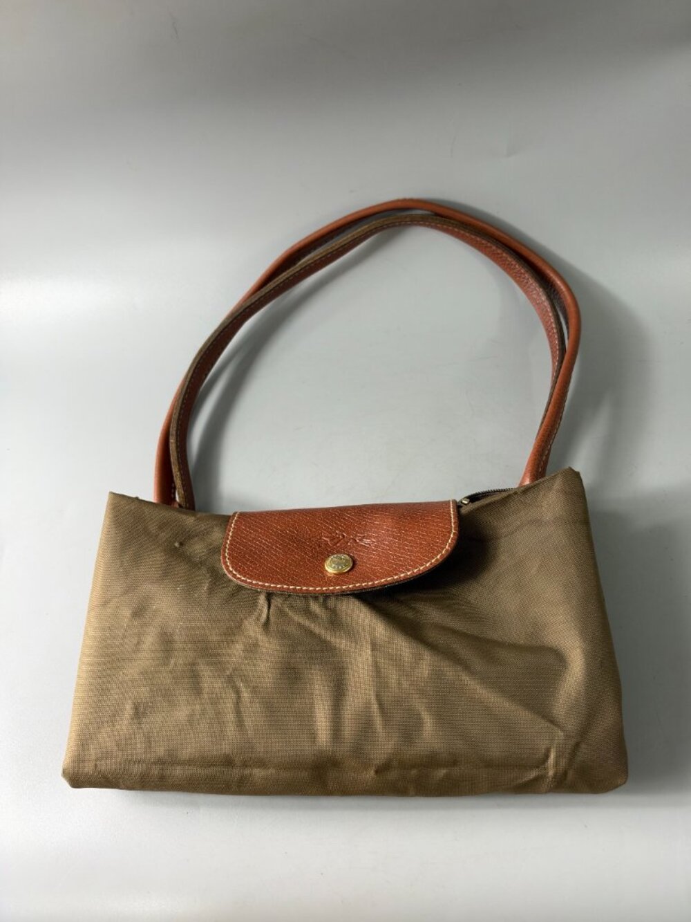 Authentic Longchamp Le Pliage Large Brown Nylon Tote Bag - Picture 15 of 15